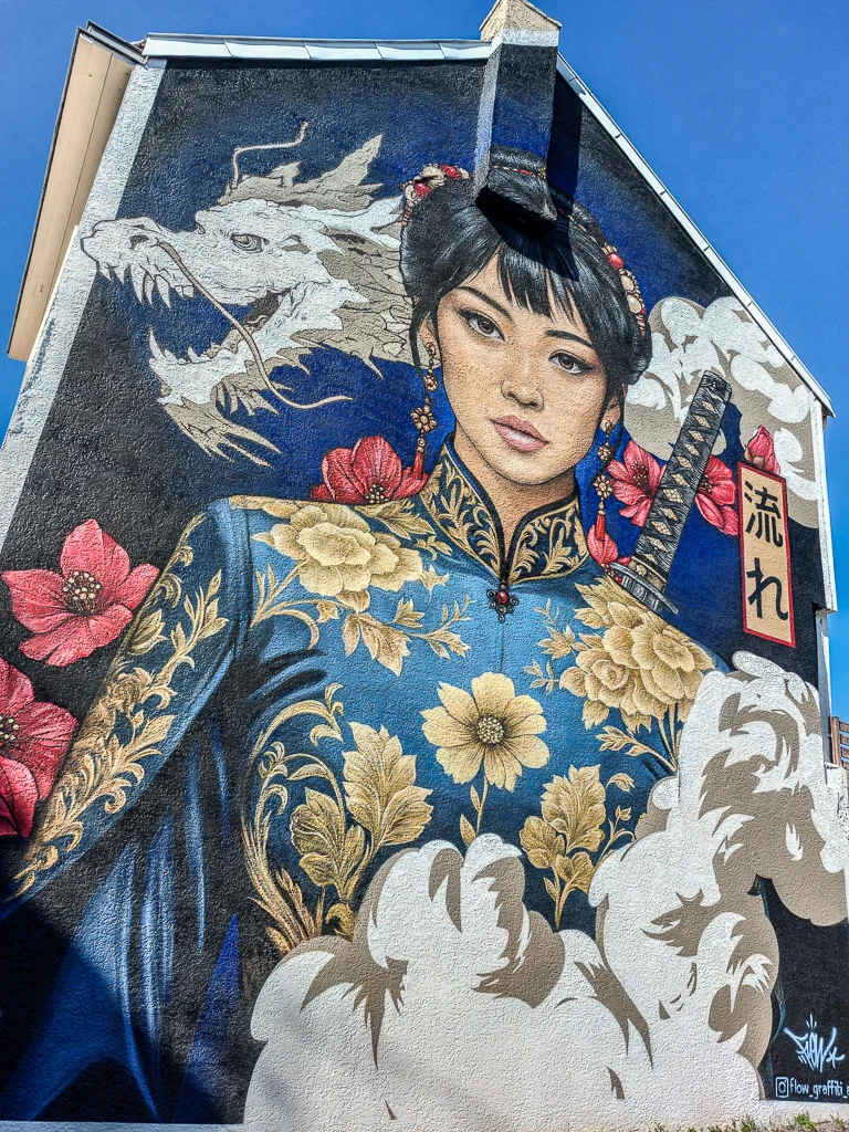 Une nouvelle oeuvre de FLO, début de la rue de Valenciennes proche de la Porte de Lille