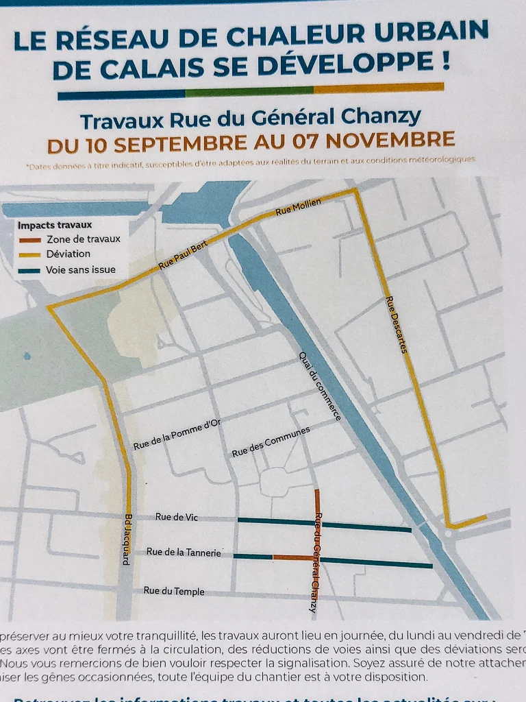 Travaux rue du Général-Chanzy