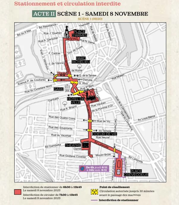 Varan: acte II scène 1 restrictionde circulation