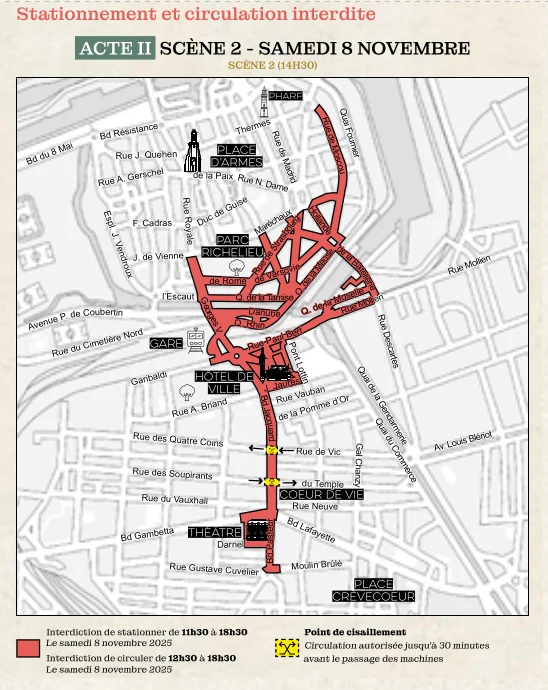 Varan: acte II scène 2 restriction de circulation