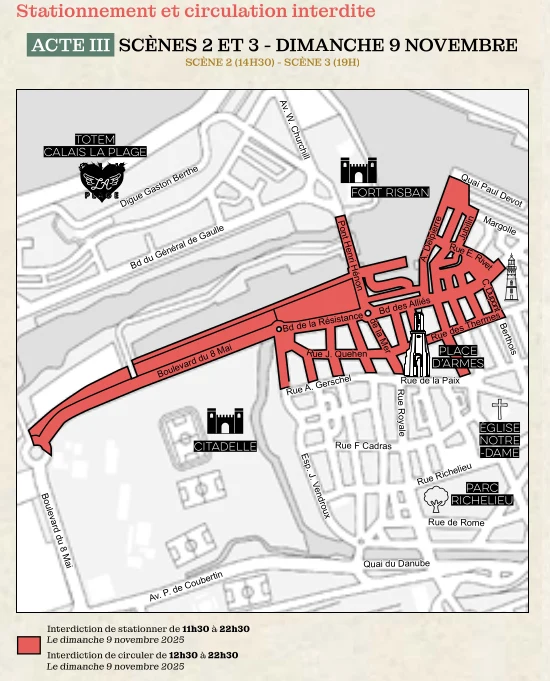 Varan: acte III scène 2 & 3 restriction de circulation