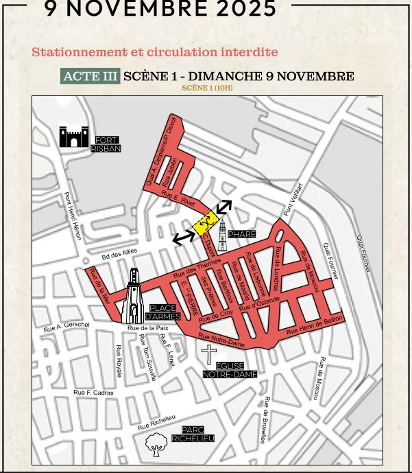 Varan: acte III scène 1 restriction de circulation