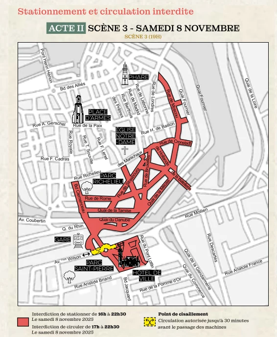 Varan: acte III scène 3 restriction de circulation