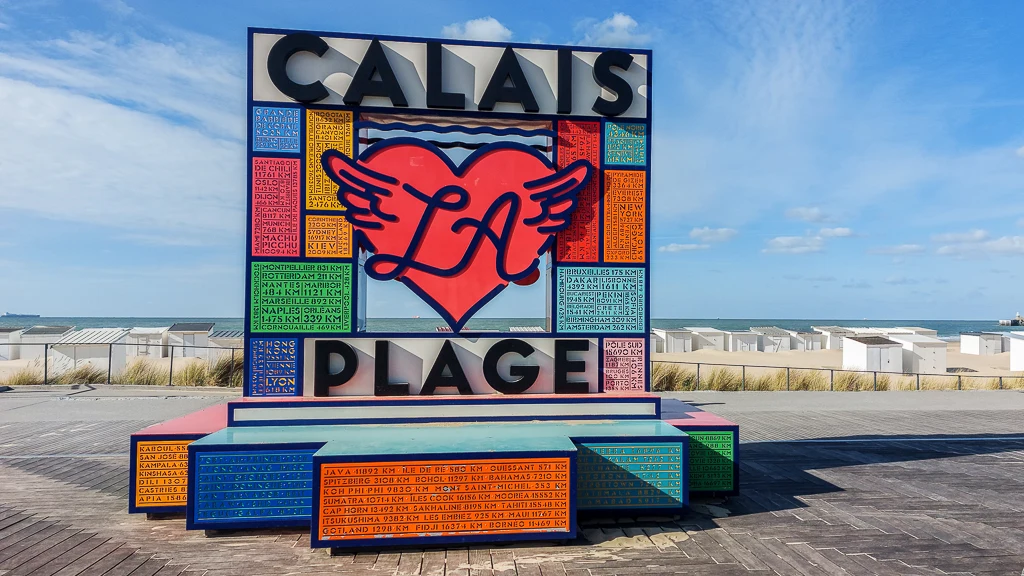 Le totem de Calais LA Plage