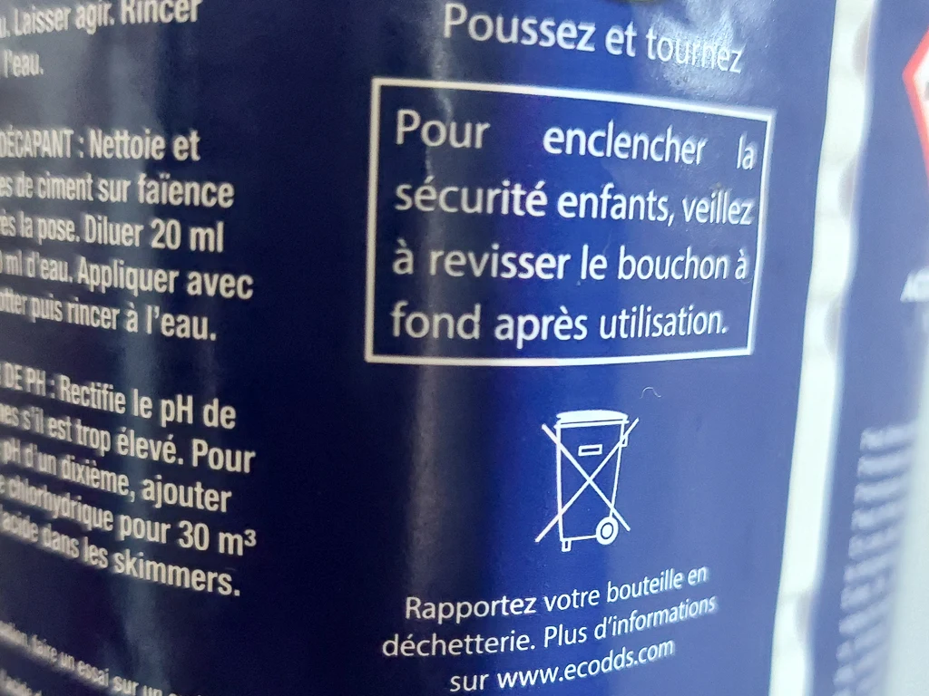 Le logo de l'emballage non-recyclable