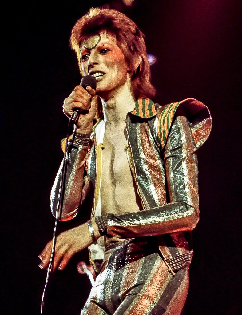 David Bowie à ses débuts en 1973