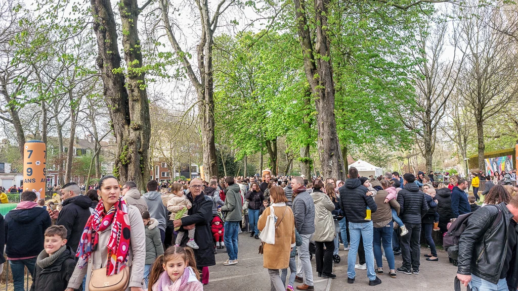 Enormément d'affluence au parc St-Pierre