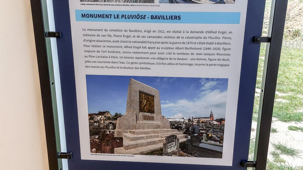 Une partie de l'exposition dédiée au naufrage du Pluviôse au large de Calais