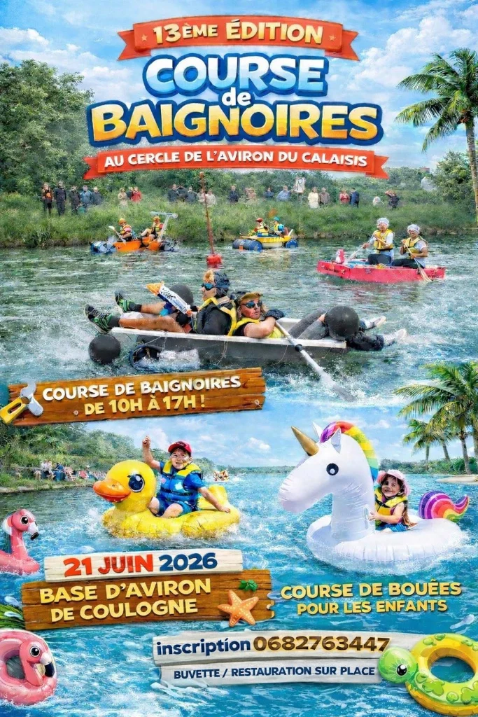 La 13me course de baignoires de Coulogne La 13me course de baignoires de Coulogne