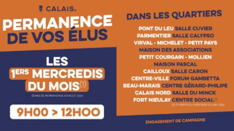 Permanence des élus de Calais
