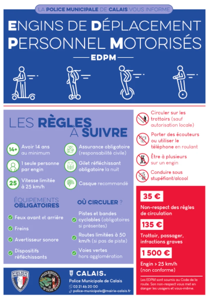 La Police Municipale de Calais vous informe...