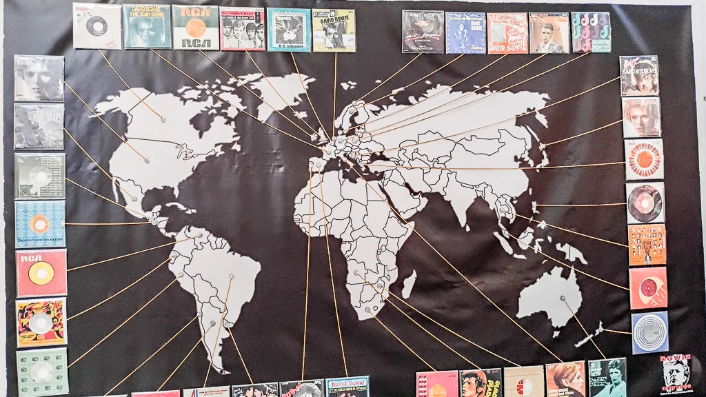 La carrière de David Bowie de par le monde