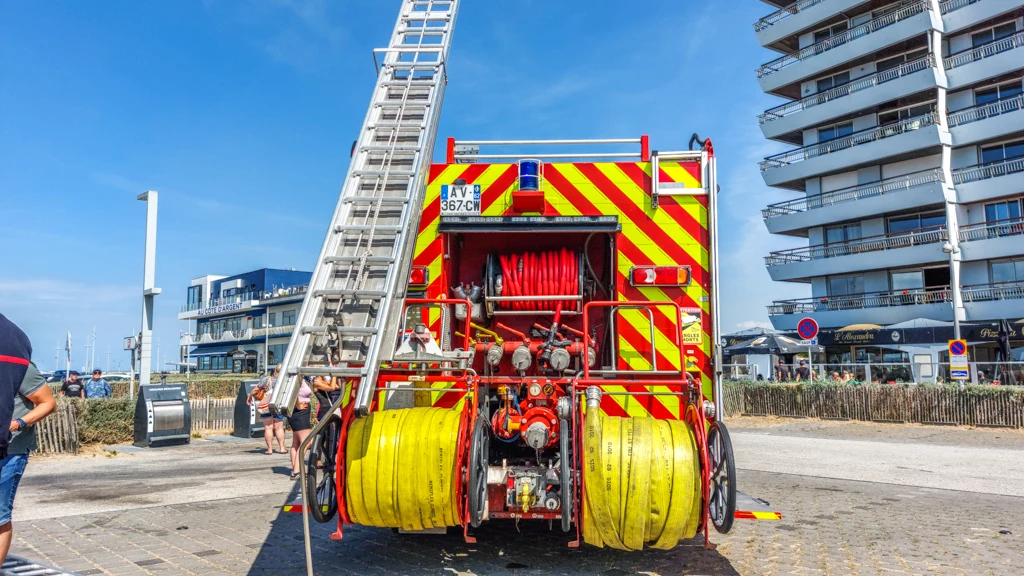 Le camion-tonne des sapeurs-pompiers